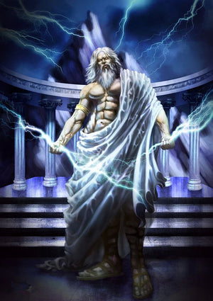 Full Diamond Painting kit - Zeus god of lightning
