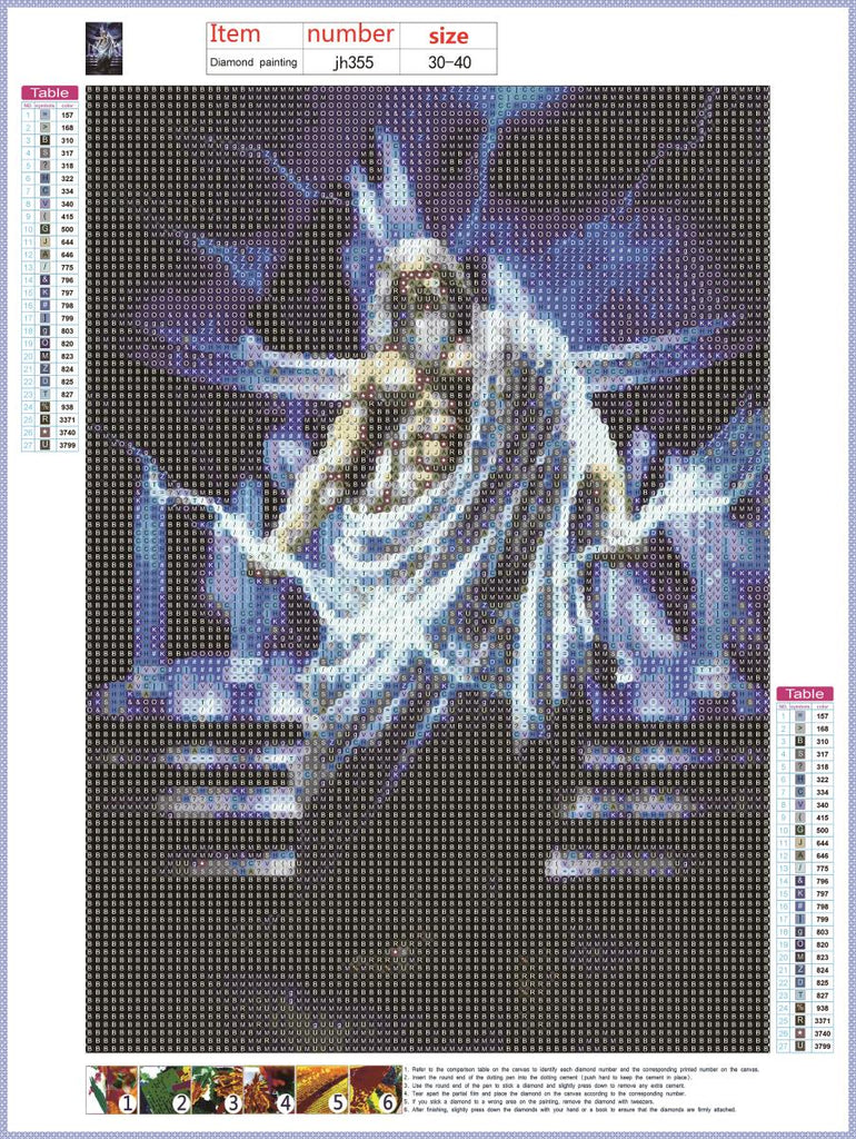 Full Diamond Painting kit - Zeus god of lightning