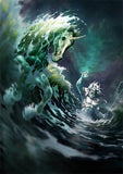 Full Diamond Painting kit - Poseidon horse