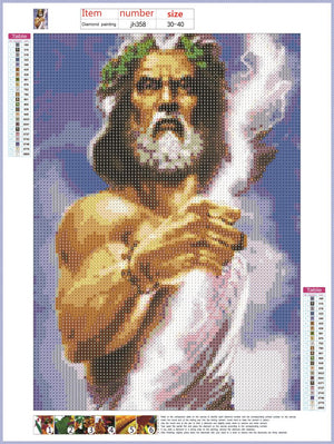 Full Diamond Painting kit - Zeus