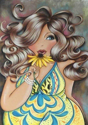 Full Diamond Painting kit - Sexy Fat Lady