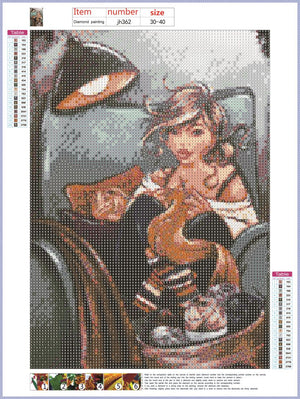 Full Diamond Painting kit - Sexy Fat Lady