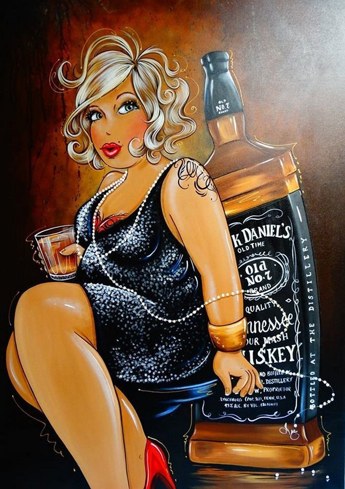Full Diamond Painting kit - Sexy Fat Lady