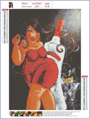 Full Diamond Painting kit - Sexy Fat Lady