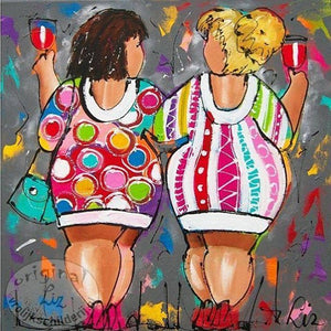 Full Diamond Painting kit - Fat Women best friend