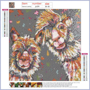 Full Diamond Painting kit - Llama