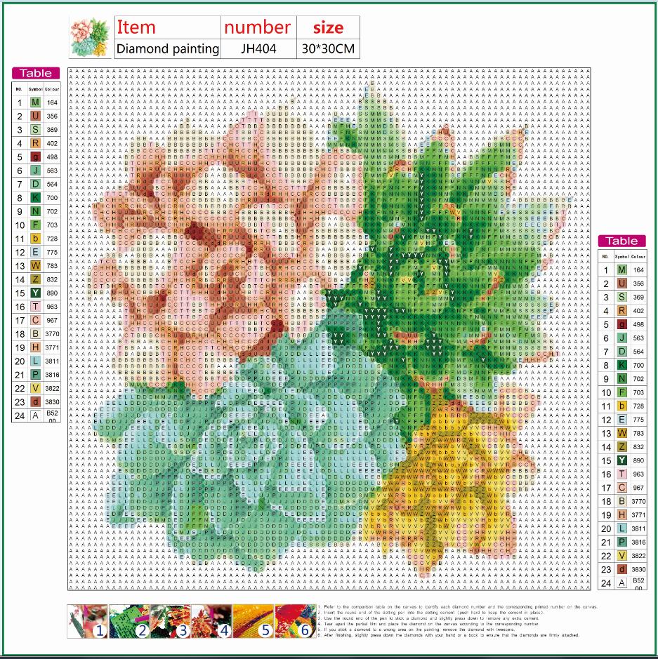 Full Diamond Painting kit - Succulent plants