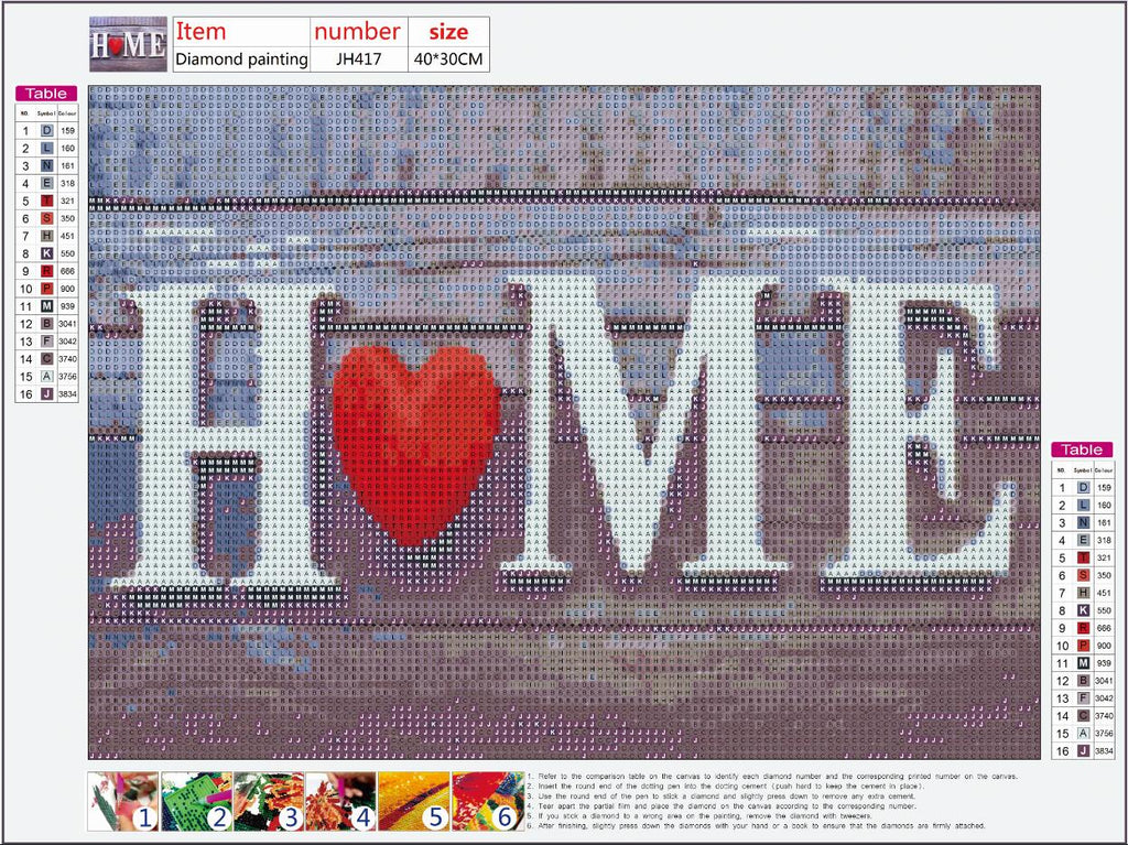 Full Diamond Painting kit - HOME