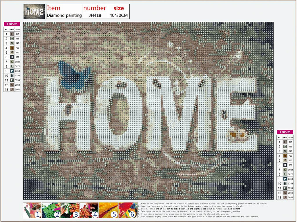 Full Diamond Painting kit - HOME