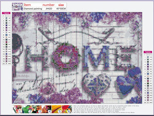 Full Diamond Painting kit - HOME