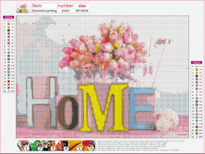 Full Diamond Painting kit - HOME