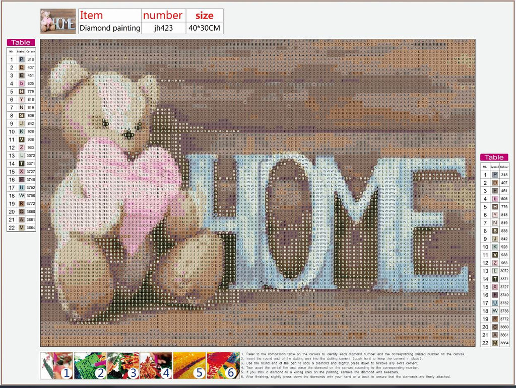 Full Diamond Painting kit - HOME