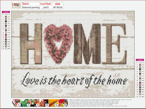 Full Diamond Painting kit - HOME