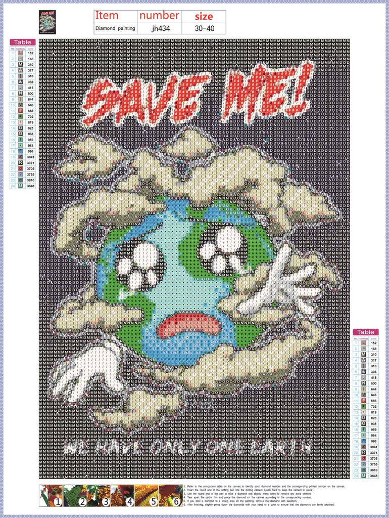 Full Diamond Painting kit - Save the earth