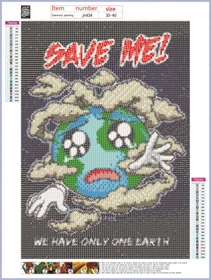 Full Diamond Painting kit - Save the earth