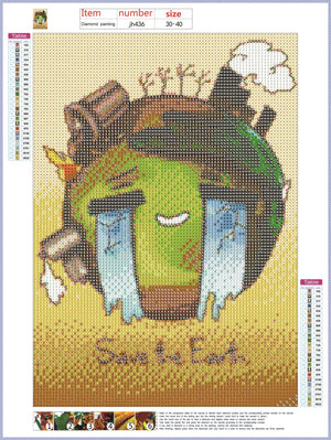 Full Diamond Painting kit - Save the earth
