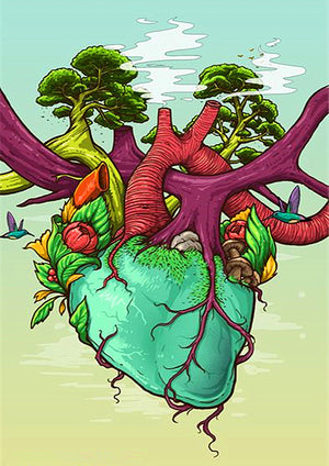 Full Diamond Painting kit - Plant heart