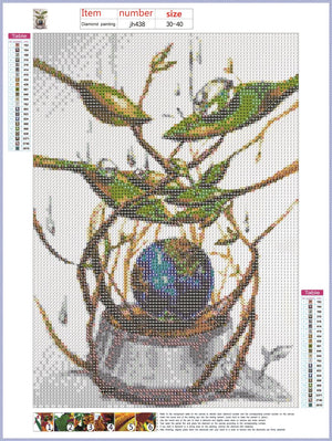 Full Diamond Painting kit - Protect the Earth