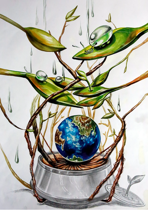 Full Diamond Painting kit - Protect the Earth
