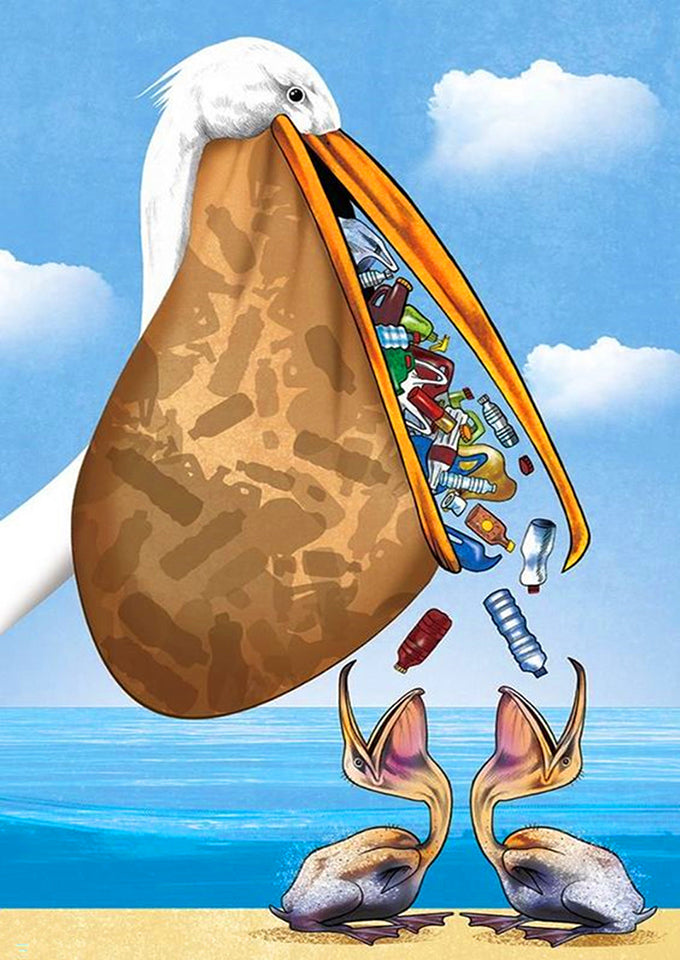 Full Diamond Painting kit - No littering of marine litter