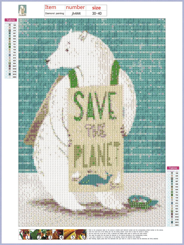Full Diamond Painting kit - Save the planet