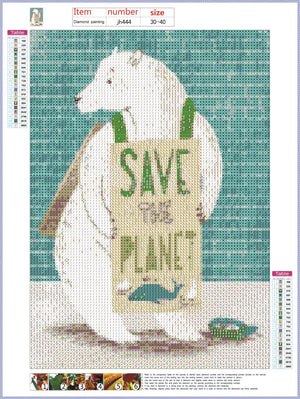 Full Diamond Painting kit - Save the planet