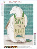 Full Diamond Painting kit - Save the planet