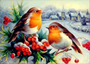 Full Diamond Painting kit - Small birds