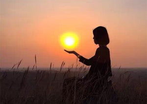 Full Diamond Painting kit - Girl and sunset