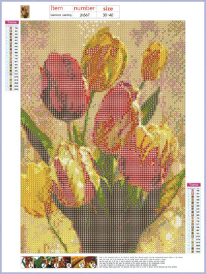 Full Diamond Painting kit - Beautiful flowers
