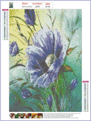 Full Diamond Painting kit - Purple flower