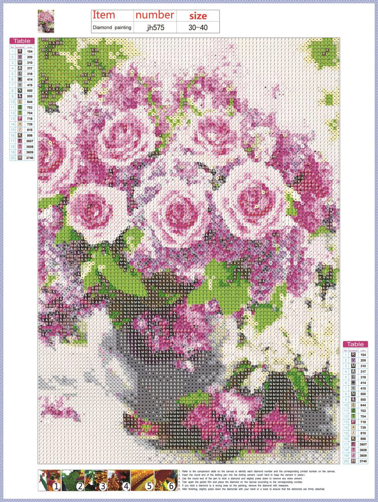 Full Diamond Painting kit - Beautiful roses