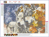 Full Diamond Painting kit - Two wolves