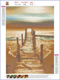 Full Diamond Painting kit - Sea plank road