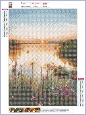Full Diamond Painting kit - Stunning sunset view