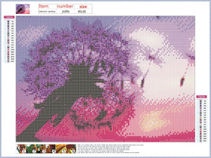 Full Diamond Painting kit - Romantic dandelion