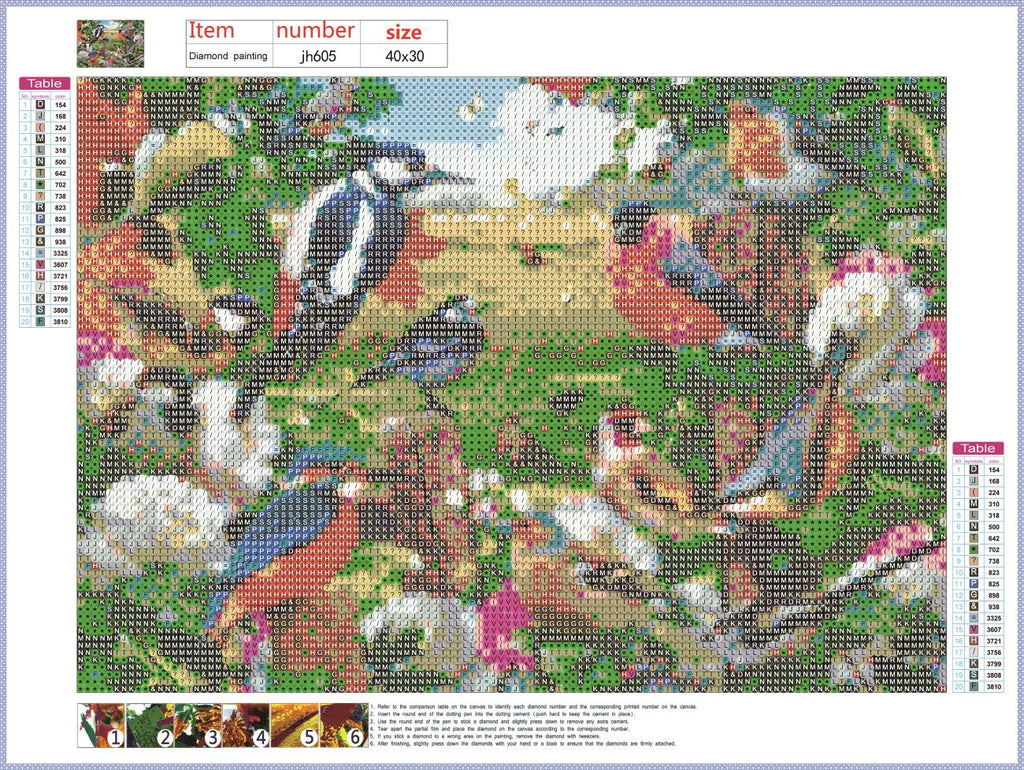 Full Diamond Painting kit - Flock of birds