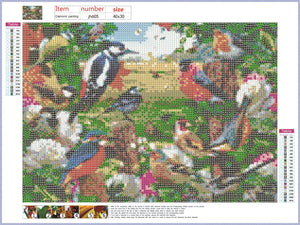 Full Diamond Painting kit - Flock of birds