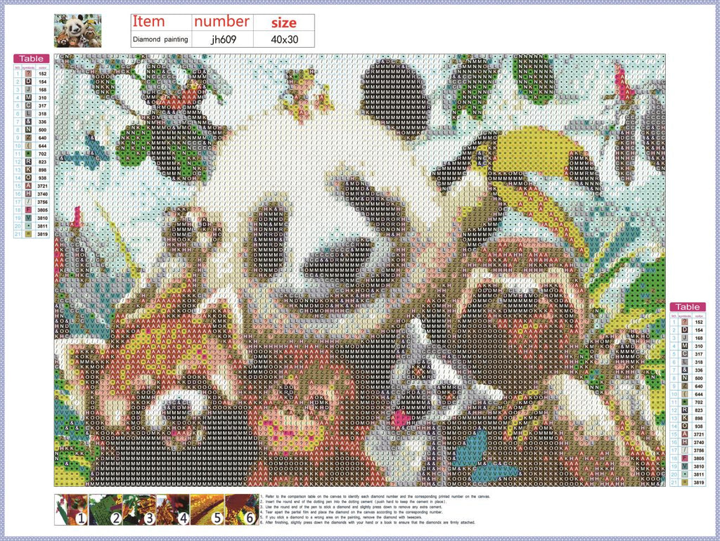 Full Diamond Painting kit - Animal world
