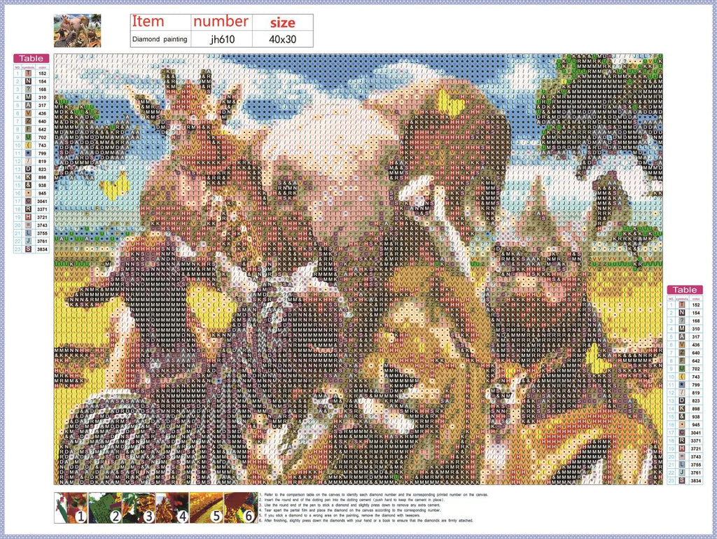 Full Diamond Painting kit - Animal world
