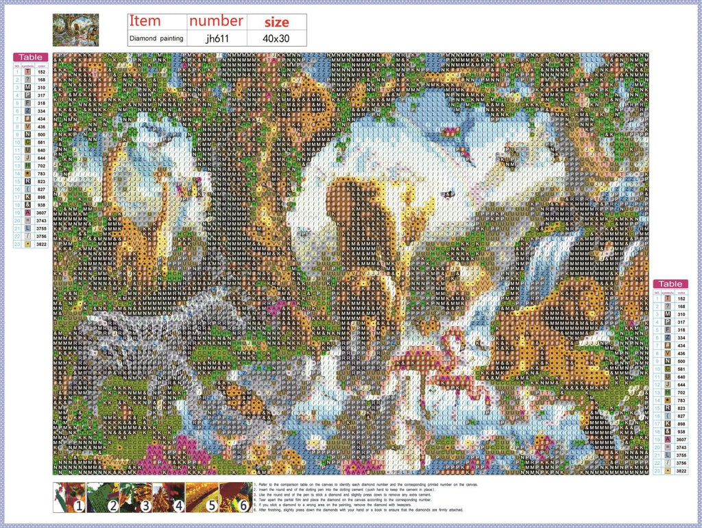 Full Diamond Painting kit - Animal world