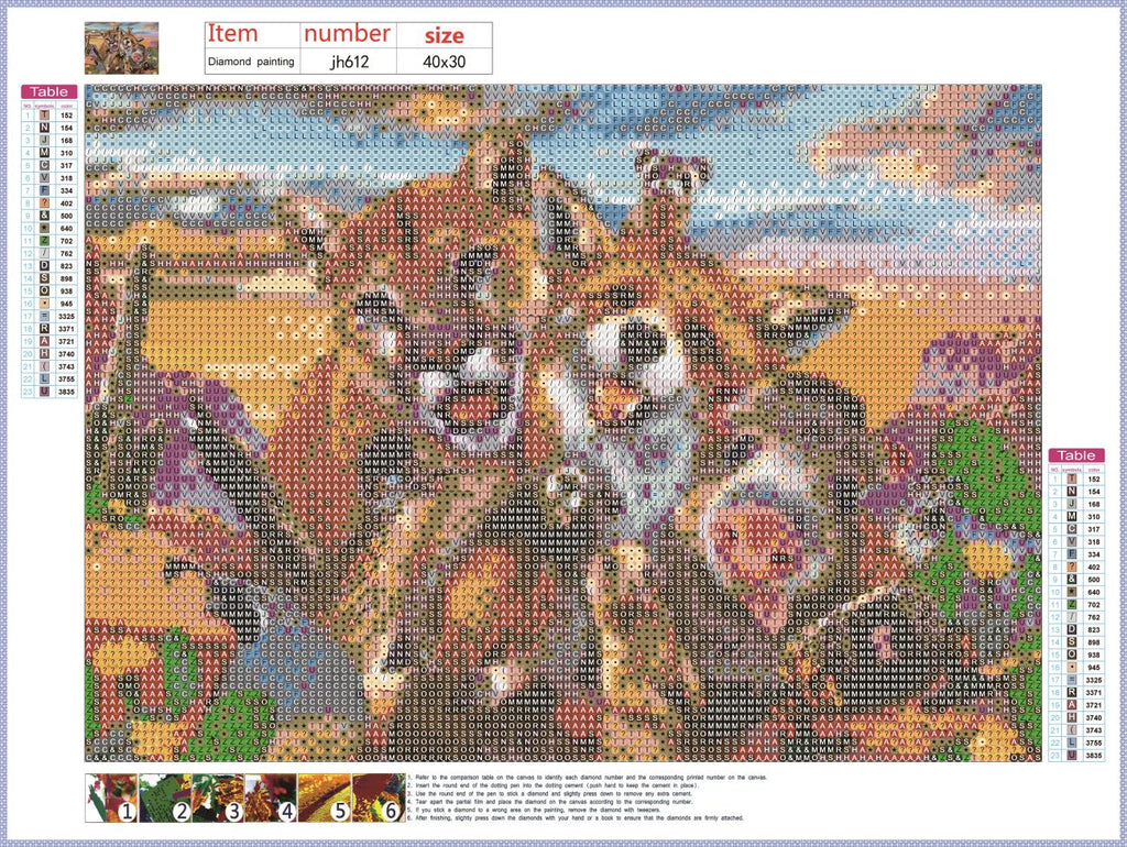 Full Diamond Painting kit - Animal world
