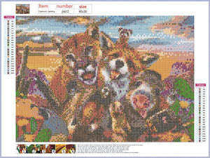 Full Diamond Painting kit - Animal world