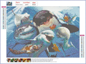Full Diamond Painting kit - Underwater animal