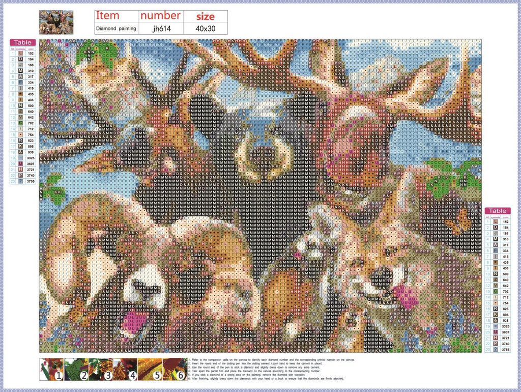 Full Diamond Painting kit - Animal world