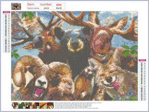 Full Diamond Painting kit - Animal world