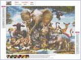 Full Diamond Painting kit - Animal world