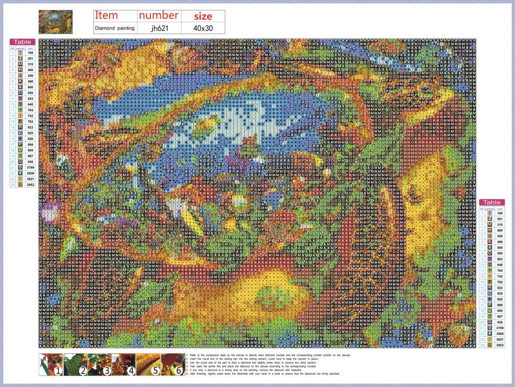 Full Diamond Painting kit - Underwater world sea turtle
