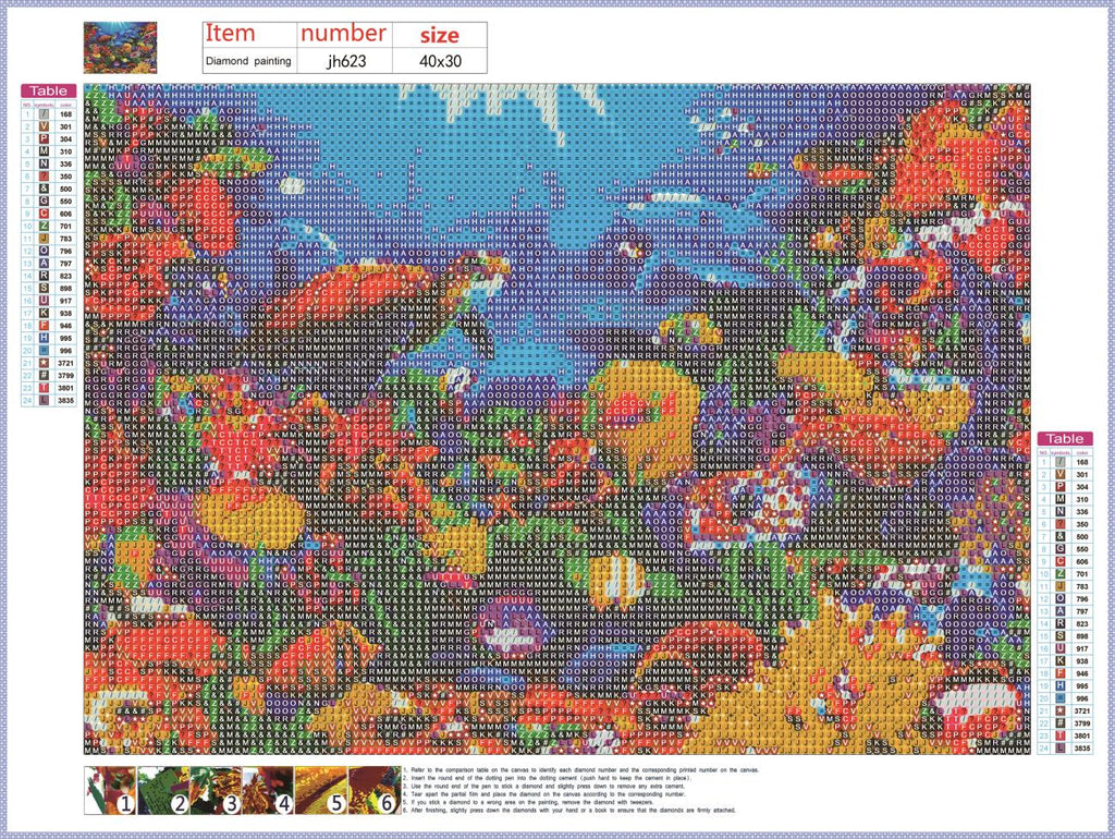 Full Diamond Painting kit - Underwater world sea turtle