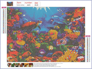 Full Diamond Painting kit - Underwater world sea turtle